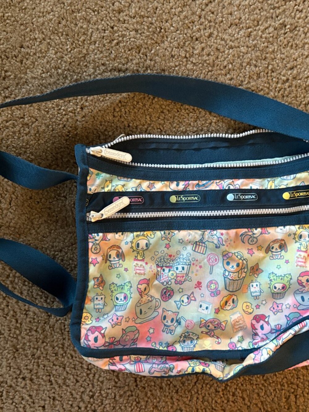 Tokidoki for LeSportsac Happy Foods Deluxe Everyday Crossbody Purse - Picture 6 of 13